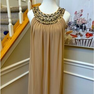 Eliza J beaded neck cocktail dress